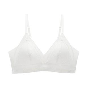 爱慕乎兮内衣女法式三角杯花边蕾丝性感收副乳美背无钢圈文胸