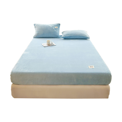 加绒牛奶绒床笠单件秋冬加厚