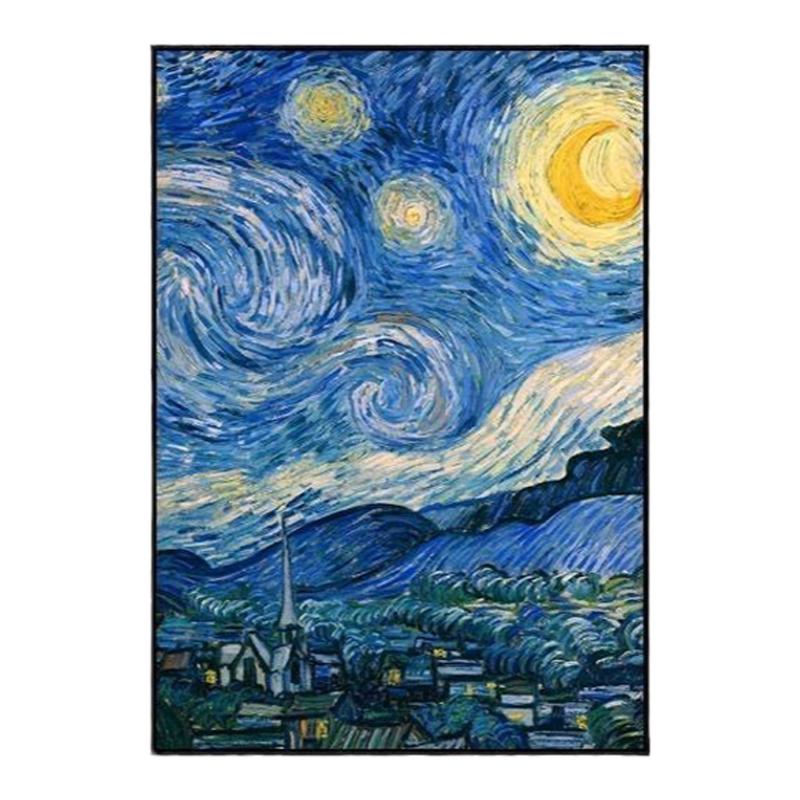 梵高星空现代简约装饰画挂画壁画
