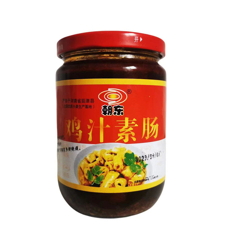 朝东鸡汁素肠卫辉特产80后回味罐头美食地方风味小吃香辣味鸡素肠