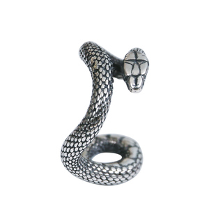 YUKI男士925纯银耳夹耳廓耳骨夹蛇饰品无耳洞耳饰品INS潮男女耳饰