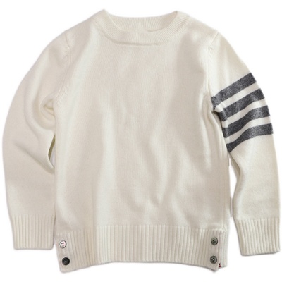 自制100纯山羊绒儿童羊绒衫洋气男女童毛衣冬新款加厚亲子父子装