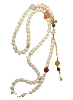 新中式国风新款百搭天然淡水珍珠水晶蝴蝶显白大气时尚轻奢感项链