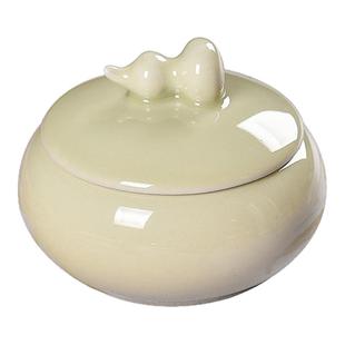 陶瓷火锅砚台墨碟书法专用不干墨防干双圈保湿火锅墨盒带盖墨池墨盘学生初学毛笔书法国画专用防蒸发梅林笔庄