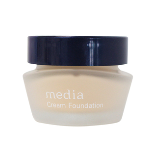 日本嘉娜宝Media媚点粉底霜保湿遮瑕自然持久不脱妆粉底液学生25g
