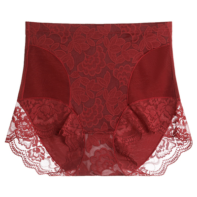 红运组合女士内裤抗菌高腰大码