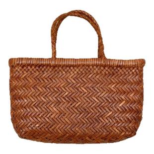 dragon8809法式牛皮编织包女2025新款高级感托特包小号手提小拎包