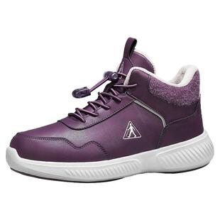 足力健老人鞋正品2025冬季棉鞋中老年鞋加绒加厚休闲雪地靴妈妈鞋