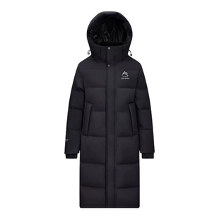 雅鹿羽绒服男女同款长款过膝时尚冬季连帽东北极寒加厚大码外套潮