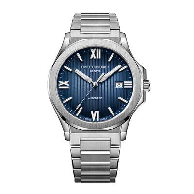 瑞士艾米龙官方冰峰渐变机械手表