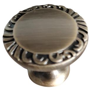 欧式轻奢金色拉手古铜色金色花朵式工艺抽屉柜门把手