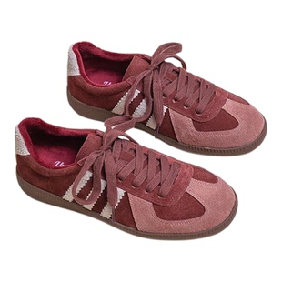 韩国潮牌发式德训鞋女2025秋季新款复古平底百搭学生休闲板鞋单鞋