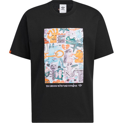 阿迪达斯男女运动T恤HR6453