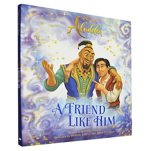 阿拉丁 一个像他一样的朋友 英文原版 Aladdin A Friend Like Him精装迪士尼童话故事书 儿童英文阅读绘本图画书 英文原版英语书籍