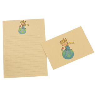 日韩 可爱小王子卡通牛皮纸信封信纸套装 简约浪漫信笺包邮可定制