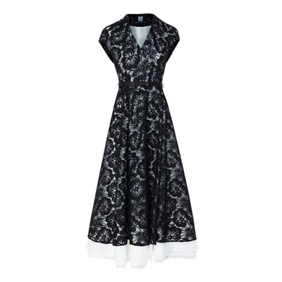 富贵花MAISONX.U精工蕾丝连衣裙