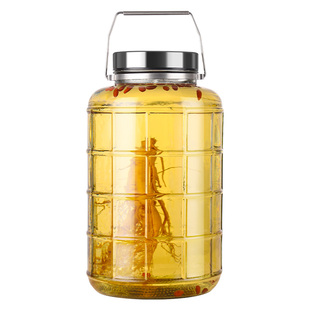 泡酒玻璃瓶专用酒瓶带龙头高底座家用高档密封青梅人参药酒罐坛子