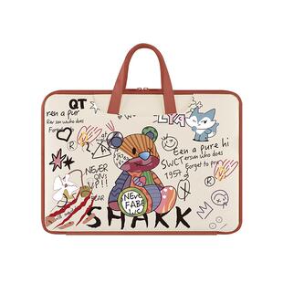 电脑包手提14寸适用华为matebook惠普星女手提MacBook Air游戏本小米Redmibook15.6联想小新Air15寸苹果三星