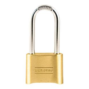 MasterLock玛斯特黄铜密码锁挂锁 家用大号175长梁加长仓库大门锁