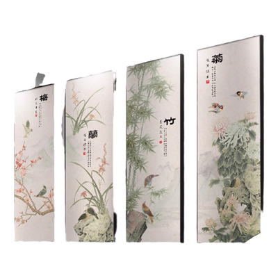 梅兰竹菊客厅装饰画新中式沙发背景墙四联壁画餐厅茶室四君子挂画