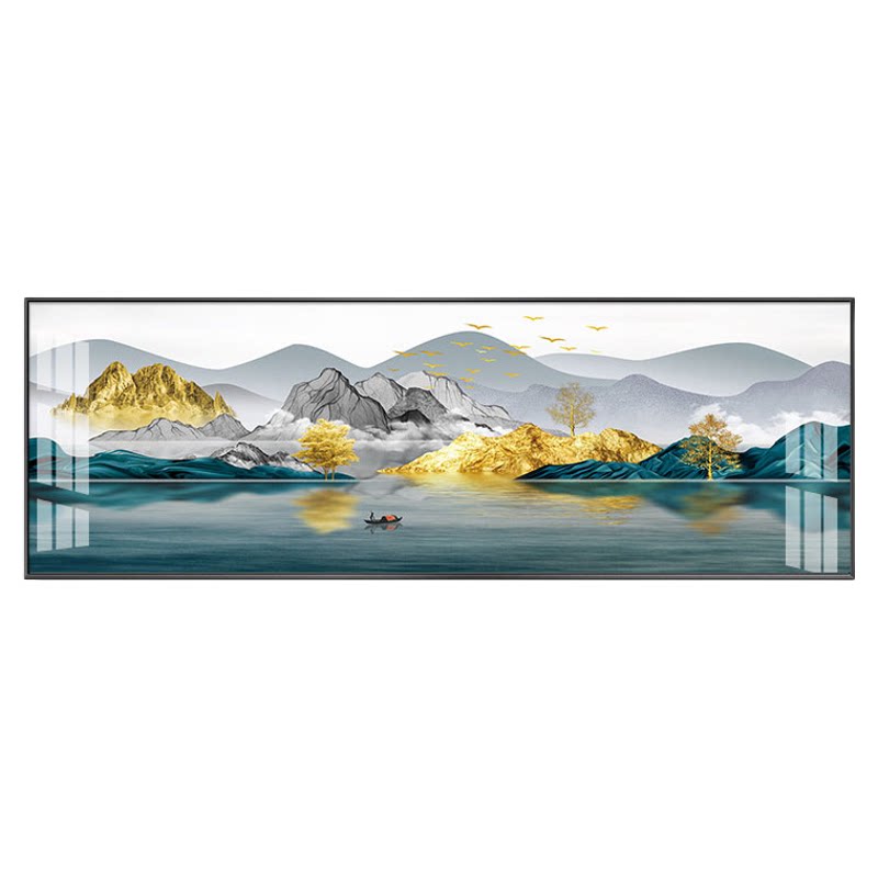 GULAGOS福禄金山一整幅客厅装饰画现代新中式卧室轻奢沙发背景墙
