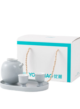 众人品陶瓷白酒分酒器礼盒套装