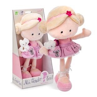 德国NICI仙境换衣布娃娃可爱公仔套装公主睡觉抱毛绒玩具生日礼物