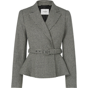 【新闻女王同款】LK BENNETT千鸟格西装外套女秋冬羊毛职业通勤