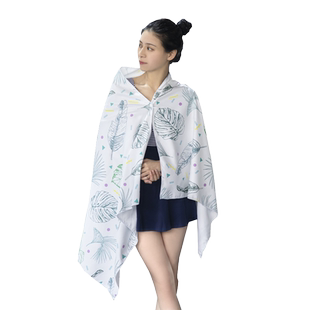 旅行沙滩巾海边速干浴巾女便携吸水毛巾儿童游泳浴袍大人健身毛巾
