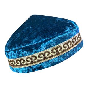 新疆哈萨克族帽子新款男士绣花刺绣花帽民族风少数民族演出帽女士