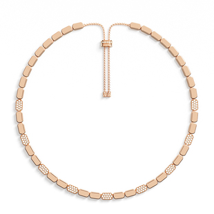 [杨紫同款]APM Monaco玫瑰金可调节项链生简约饰品手饰情人节礼物