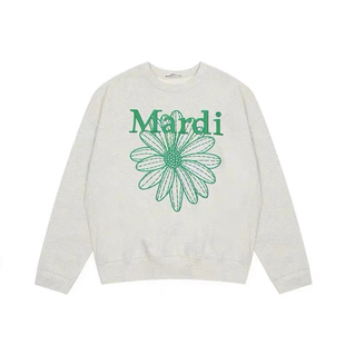 韩国潮牌Mardi卫衣女赵露思同款小雏菊圆领刺绣印花秋冬百搭上衣