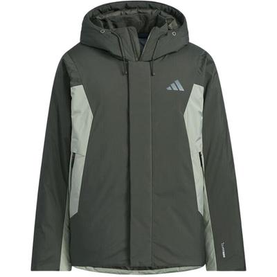 【自营】adidas阿迪达斯男保暖宽松连帽休闲羽绒服运动外套KC2508