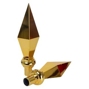 金枪头礼堂旗杆枪头金缨枪头尖头旗杆头铝合金枪头礼堂布置枪头旗帜枪头银色枪头金属枪头旗杆头黄穗枪头