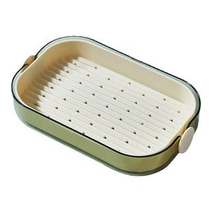 肥皂盒大号双层沥水盒家用简约香皂盒卫生间台面肥皂架浴室置物架