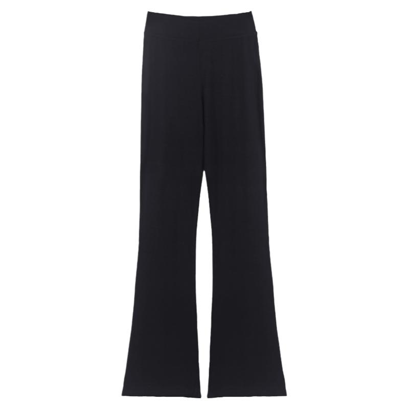 喇叭裤女成人莫代尔练功服黑色直筒形体裤舞蹈裤古典舞跳舞裤子秋