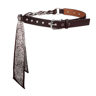 丝巾编织腰带配饰女款装饰牛仔裤裙子复古铆钉y2k皮带设计感小众