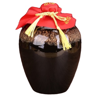 5斤陶瓷酒瓶包装箱家用密封土陶酒坛子白酒窖藏存酒罐空瓶H