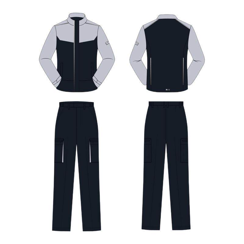 工作服劳保服平面效果图代画
