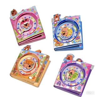 卡皮巴拉转转本便签本好运转转解压高颜值可爱儿童小学生创意小奖品便签迷你口袋文具便利贴折叠本小本子