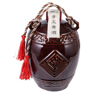 吴越稽山 十五年陈黄酒15%vol 国标一级 陶坛手提款 1.5L 半干型