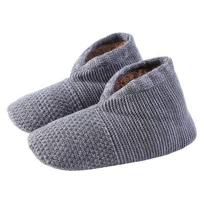 冬中筒保暖防滑地板袜羊羔绒袜拖