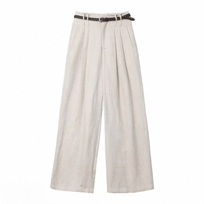 【温柔晚风】显瘦休闲裤送腰带女