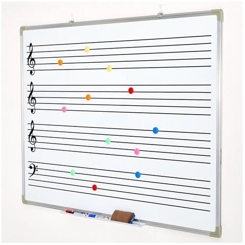 五线谱教学白板挂式双面磁性谱培训识可擦音乐白板磁性黑板教学