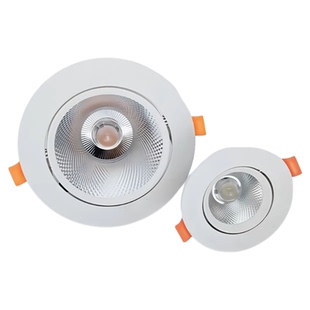 COB射灯嵌入式led筒灯天花5w7W12w20w30w超亮客厅背景墙5公分孔灯