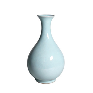 汝窑花器花瓶摆件 汝州寻天青汝窑瓷器 原产地汝瓷花器宋瓷玉壶春