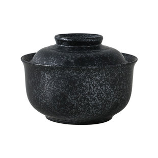 日式复古碗陶瓷泡面碗吃面碗盖碗汤碗瓷碗带盖餐具个人专用微波炉