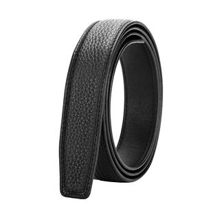 皮带男不带头自动扣青年头层牛皮腰带3.4cm商务正装无头裤带条