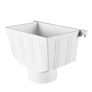 联塑PVC方形雨水斗 排水管配件方型漏斗75 110 160下水雨落管配件