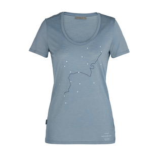 IB破冰系列女士美利奴羊毛印花短袖运动休闲圆领速干T恤排汗透气